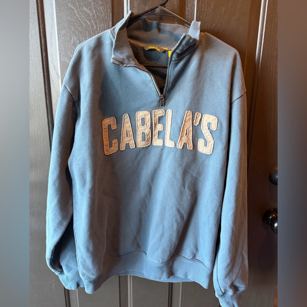 Cabela's Teal Zip-Up Men's Sweater